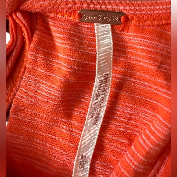 Free People Tiered Coral Sleeveless Top M - Picture 5 of 8